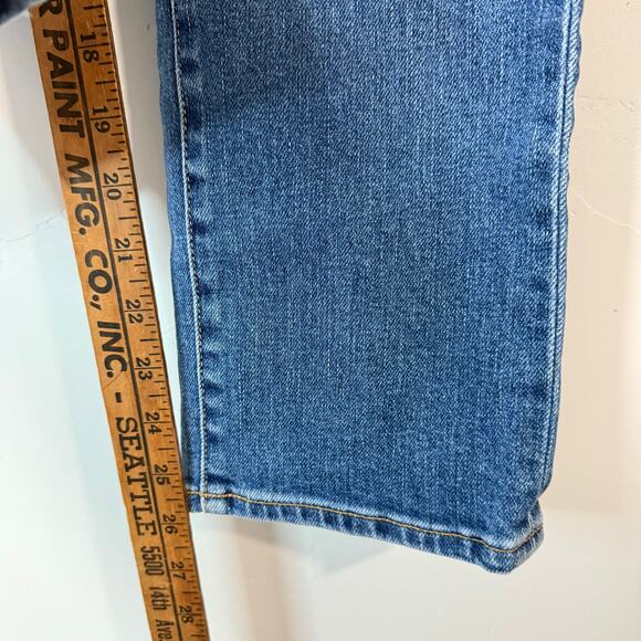 CQY Women's Friend Jeans Moment Blue Denim Mom Jean Straight Crop 28 - Picture 8 of 10